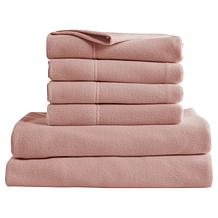 "As Is" Concierge Collection 6-Piece Fleece Sheet Set