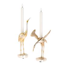 "As Is" Concierge Collection Crane Flameless Candles - Set of 2