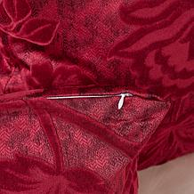 "As Is" Concierge Collection Set of 2 Velvet Jacquard Decorative Pi...