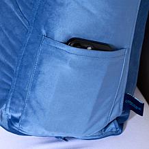 "As Is" Concierge Collection Twin Headboard Pillow with 2 Neck Pillows