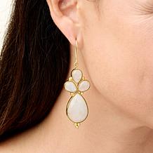 "As Is" Connie Craig Carroll Jewelry Arabella Pear Gem Drop Earrings