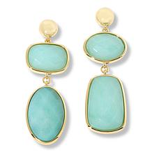 "As Is" Connie Craig Carroll Jewelry Lane Gemstone Drop Earrings
