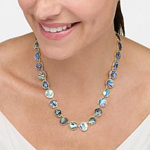 "As Is" Connie Craig Carroll Jewelry Laurel 18" Shell Statement Nec...