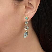 "As Is" Connie Craig Carroll Jewelry Laurel Shell Drop Earrings