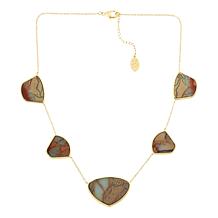 "As Is" Connie Craig Carroll Jewelry Miller 18" 5-Stone Necklace