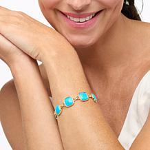 "As Is" Connie Craig Carroll Jewelry Paige Cushion Gemstone Bracelet