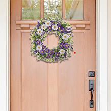 "As Is" Craft Buddy Crystal Art 14.5" Spring Wreath Kit