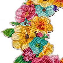 "As Is" Craft Buddy Crystal Art 14.5" Spring Wreath Kit