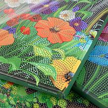 "As Is" Craft Buddy Crystal Art Bicycle Garden Canvas Triptych