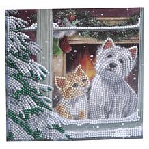 "As Is" Craft Buddy Crystal Art Festive Day Card Set of 8