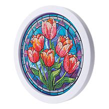 "As Is" Craft Buddy Crystal Art Round Frame Kits - Set of 3