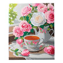 "As Is" Craft Buddy Crystal Art Set of 2 Framed Canvas Kits