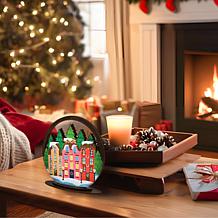 "As Is" Craft Buddy Crystal Art Snow Globe Wooden Decoration