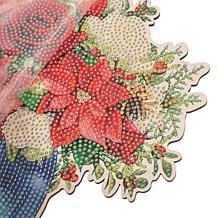 "As Is" Craft Buddy Crystal Art Wooden Floral Vase Decoration