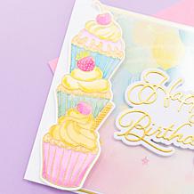 "As Is" Crafter's Companion Vertical Edge 3-piece Stamp and Die Set...