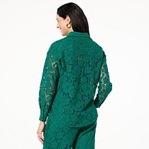 "As Is" Curations Lace Blouse with Cami Liner