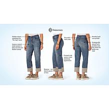 "As Is" Democracy "Ab"solution® High-Rise Round Up Boyfriend Jean