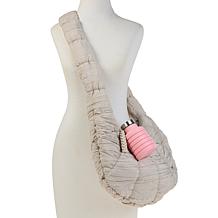 "As Is" Denise Austin Everywhere Hobo with Water Bottle Charm