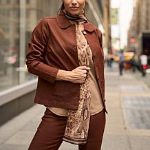 "As Is" DG2 by Diane Gilman Animal Print Scarf