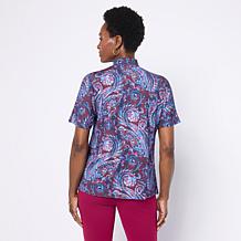 "As Is" DG2 by Diane Gilman Dolman Turtleneck Top
