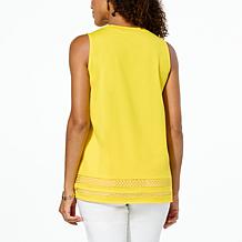 "As Is" DG2 by Diane Gilman From the Vault Crochet Insert Knit Tank