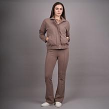 "As Is" DG2 by Diane Gilman Knit Flex Pull-On Pintuck Bootcut Pant