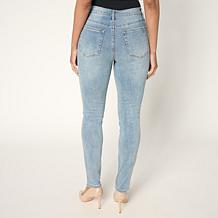 "As Is" DG2 by Diane Gilman NC Stretch Denim Embellished Skinny Jean