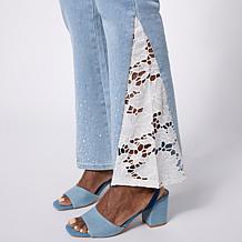 "As Is" DG2 by Diane Gilman New Classic Stretch Crystal and Lace Bo...