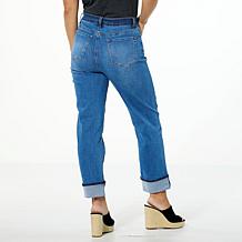 "As Is" DG2 by Diane Gilman New Classic Stretch Denim 2-Tone Straig...