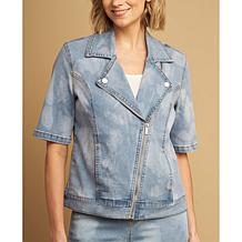 "As Is" DG2 by Diane Gilman New Classic Stretch Denim Elbow Sleeve ...