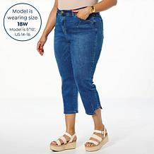 "As Is" DG2 by Diane Gilman New Classic Stretch Denim Skinny Crop Jean