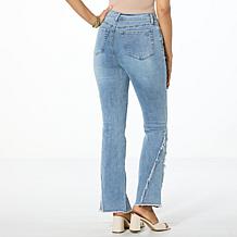 "As Is" DG2 by Diane Gilman New Classic Stretch Frayed Seam Bootcut...