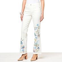 "As Is" DG2 by Diane Gilman New Classic Stretch Retro Embroidered B...