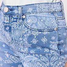 "As Is" DG2 by Diane Gilman New Classic Stretch Scarf Print Straigh...