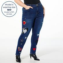 "As Is" DG2 by Diane Gilman New Classic Strtch Legacy Heart Sknny Jean