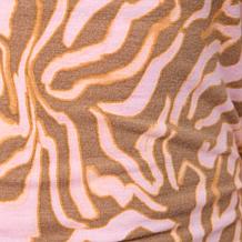 "As Is" DG2 by Diane Gilman Printed Boatneck Elbow Sleeve Top