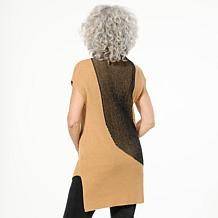 "As Is" DG2 by Diane Gilman SoftEase Curved Hem Mock-Neck Tunic