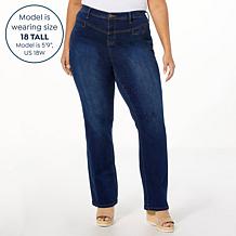 "As Is" DG2 by Diane Gilman Stretch Denim Straight-Leg Ankle Jean