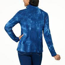 "As Is" DG2 by Diane Gilman Tie-Dye Knit Field Jacket