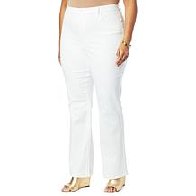 "As Is" DG2 by Diane Gilman Virtual Stretch Bootcut Jean - White