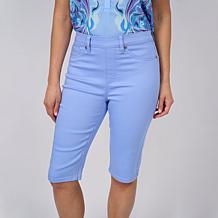 "As Is" DG2 by Diane Gilman Virtual Stretch Solid Denim Pull-On Ber...