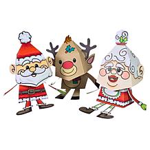 "As Is" Diamond Press Santa, Mrs. Claus & Rudolph Bobblehead Stamp ...