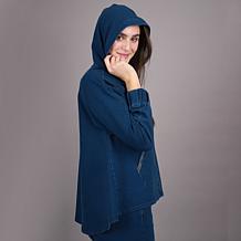 "As Is" Diane Gilman Knit Flex Crystal Trimmed Swing Jacket