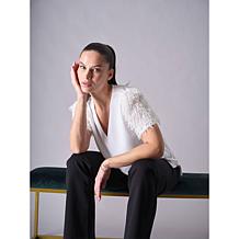 "As Is" Diane Gilman Novelty Sleeve Easy Top