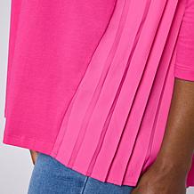 "As Is" Diane Gilman Pleated Back Swing Knit Top