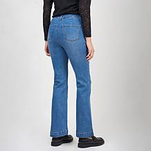 "As Is" Diane Gilman Pull On Patch Pocket Bootcut Jean