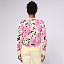 "As Is" Diane Gilman Soft Ease V-Neck Sweater