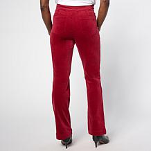 "As Is" Diane Gilman Stretch Velveteen Baby Bootcut Pant