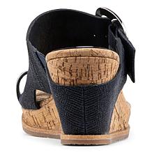 "As Is" Donald Pliner Gyer Buckle Wedge Sandal