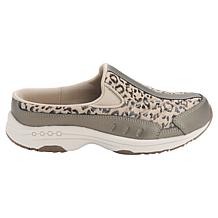 "As Is" easy spirit Traveltime Leopard-Print Slip-On Clog